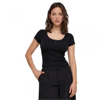 Urban Classics Girls Rib Babylock Tee schwarz