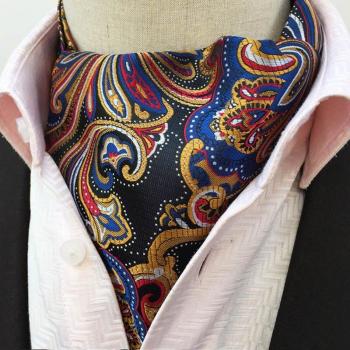 Men's Silk Cravat and Handkerchief in Floral Design