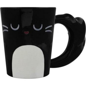 Tazza Latte Nera Gatto Feline