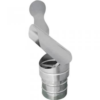 Stelo a pappagallo con base tonda zincata, diametro 100 mm