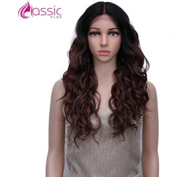 Peluca Frontal Cosplay Ombre 24 para Mujer Afro
