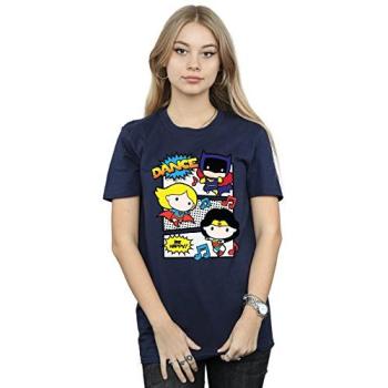 Navy Chibi Super Friends Dance Cotton Tee