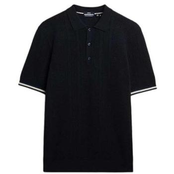 Superdry M1110441a Polo – Knitted Texture, Short Sleeve