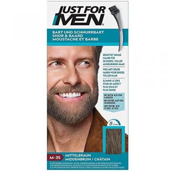JUST FOR MEN Pflege-Brush-In-Color-Gel mittelbraun, 1 St. Gel