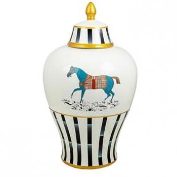 Bote Decorativo de Porcelana Romimex 26 x 46 x 26 cm