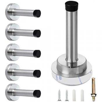 Heavy Duty 6-Piece Rubber Door Stoppers – Self-Glue