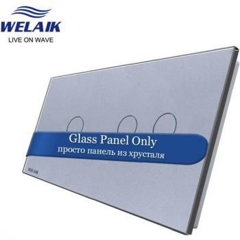 Táctil Welaik panel vidrio negro blanco