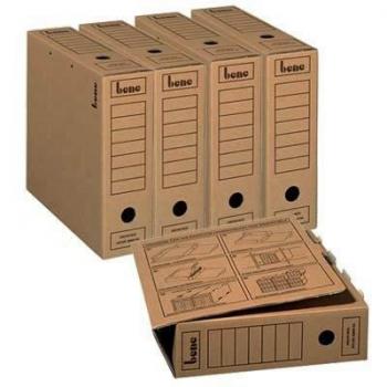 Bene Archivbox 20 Stück braun 8,0 x 29,0 x 33,0 cm