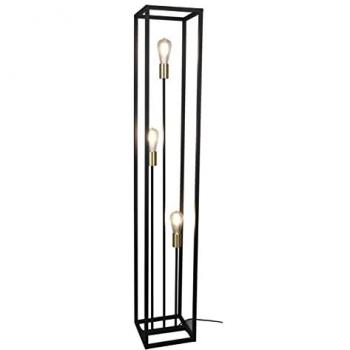 Lampadaire Salon Vito Noir 3-LED Pied