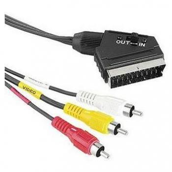 Hama Phono‑to‑SCART Switchable Wire (3 m)