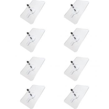 8-Item Non-Drill Wall Hook Collection – Towel Organizer for Home
