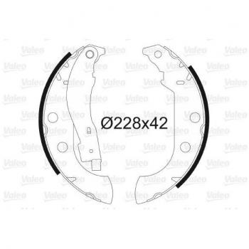 Hinterachse Bremsbackensatz VALEO 562059