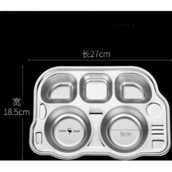 Assiette Cantine Animaux en Inox 304