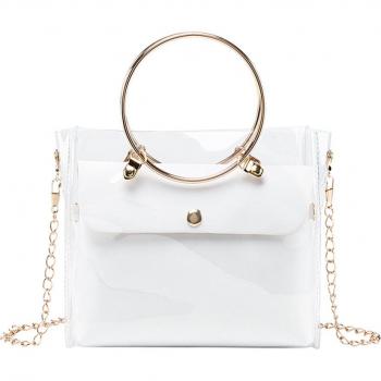 Sac à main transparent aux couleurs vives