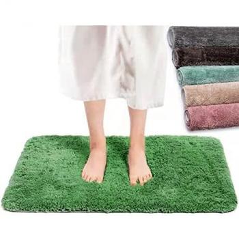 TEOV Absorbent Green Floor Rug 60x90 cm