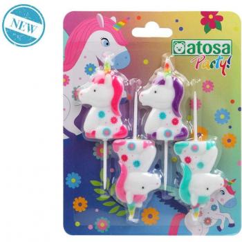 Crystal Clear Unicorn Candles