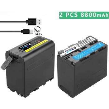 Probty NP-F970 Battery Pack 6800mAh with USB Charge Output