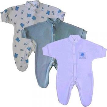 Set de 3 Pijamas Mameluco Infantil 38-44 cm