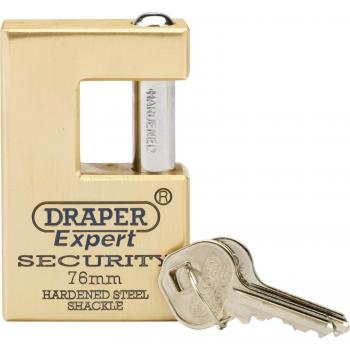 Draper Expert Solid Brass Padlock Closed Shackle
