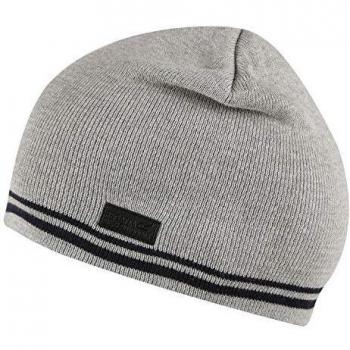 Baumwoll-Beanie Herren „Tarka“ von Regatta – XL, grau gestrickt