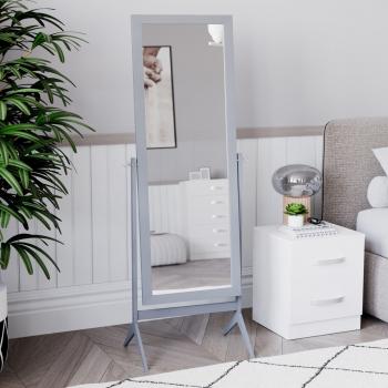 Miroir de maquillage Nishano – Miroir psyché autoportant Gris