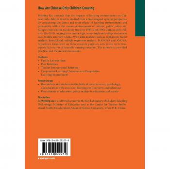 How Are Chinese Only Children Growing: A Bioecological Systems Perspective