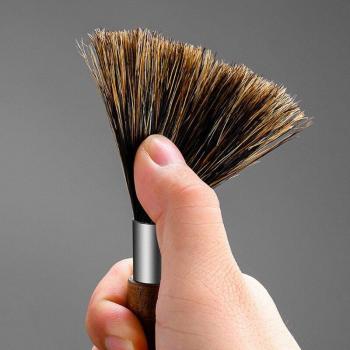 Cepillo de Café Negro con Cerdas Naturales para Molinillos