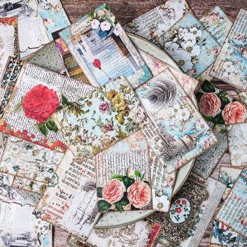Set de 31 Pegatinas de Flores para Diario y Manualidades