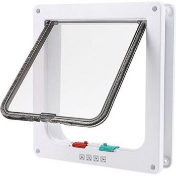 4-Way Locking Cat and Dog Flap Door