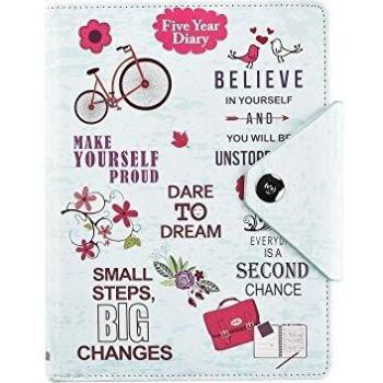 Arpan Faux Leather Inspirational Slogan Art Cover Diary Organizer