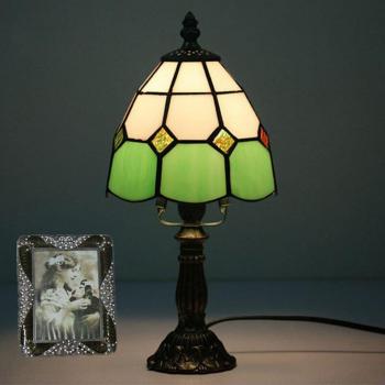 Lámpara de mesa de cristal Tiffany E14