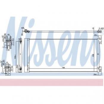 Nissens 940596 Refrigerador de Aire Acondicionado