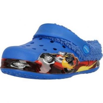 Telar Zigzag Babyhausschuh mit LED-Fußbeleuchtung (blau)