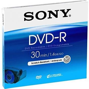 DVD-R 1,4GB 8 cm Sony DMR30A con custodia