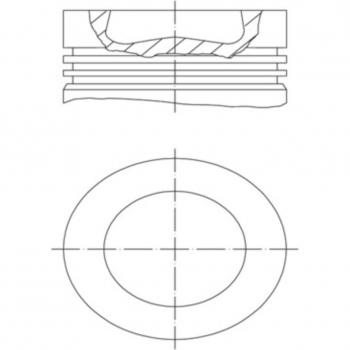 MAHLE 028 PI 00155 000 Êmbolo Original