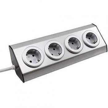 Mehrfachstecker 4 fach 45° Edelstahl Aufbau