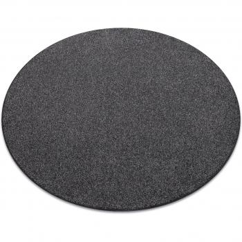 Black Round Carpet 133 cm