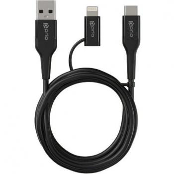 Prio 2-in-1 USB-Kabel für Lightning und USB-C