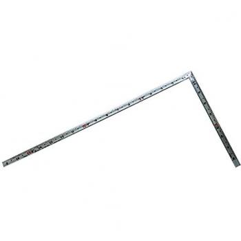 Règle Argentée Shinwa Same Courbe Rouge 10655