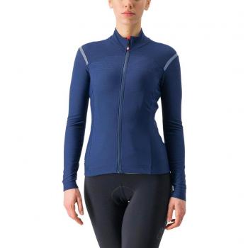 Maillot Castelli Femme Bleu Intense Rosso Corsa