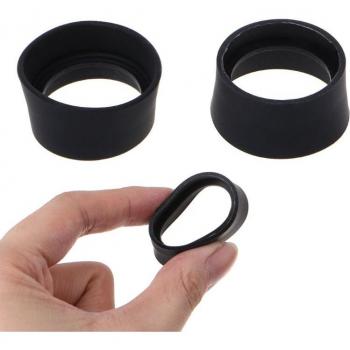 Protectores de ojo de goma blanda para microscopio Binocular, 2 uds