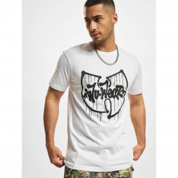 Dripping Logo White T-Shirt by Wu Wear