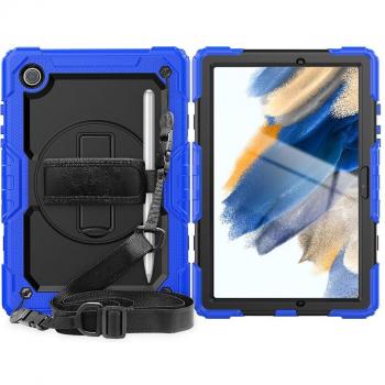 Correa de mano y funda resistente para Samsung Galaxy Tab S7 con protector de pantalla