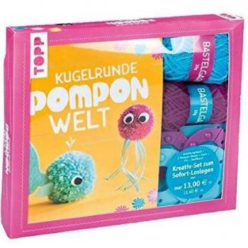 Kreativ-Set Kugelrunde Pompon-Welt: Buch mit Grundanleitung und Bastelideen