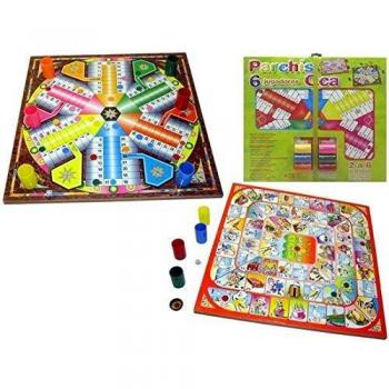 Multi‑Color Unknown Table Plateau – 41 cm × 41 cm – 6 Pieces – For 2+ Players