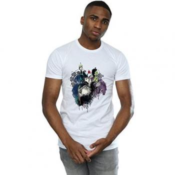 Männer T-Shirt mit Disney Villains Sketch Weiß