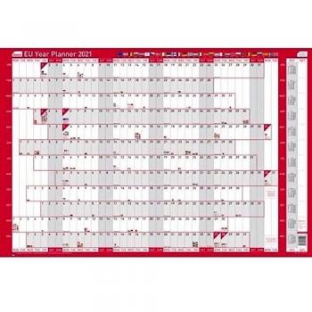 Sasco 2021 EU Annual Wall Organizer – 915×610 mm