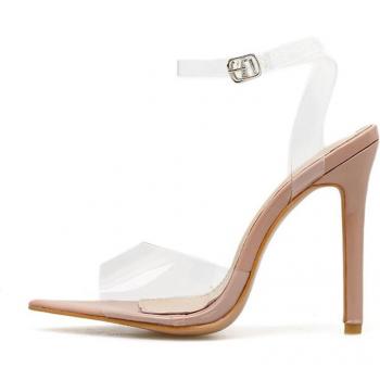 Eilyken Women's Clear Pointed Toe Heels