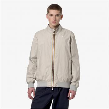 K-Way Beige Reversible Jacket for Men