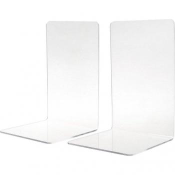 Acrylic Desk Bookends Set